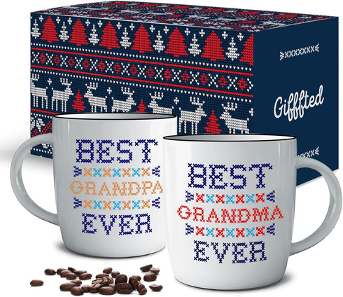 Worlds Best Grandparents Coffee Mugs Perfect Gifts for Grandma and Grandpa